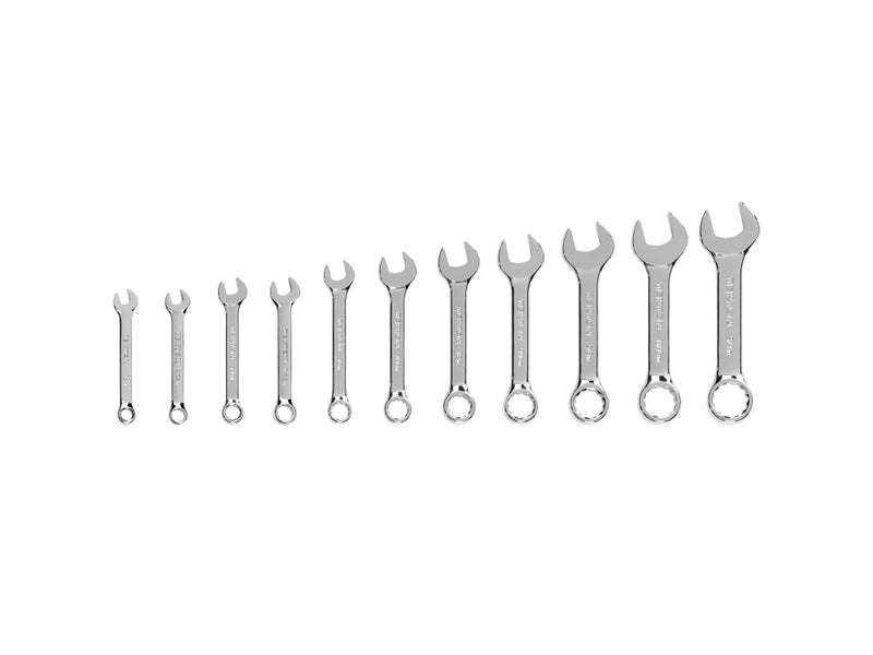 TEKTON Stubby Combination Wrench Set 11Piece 1434 in WCB90401