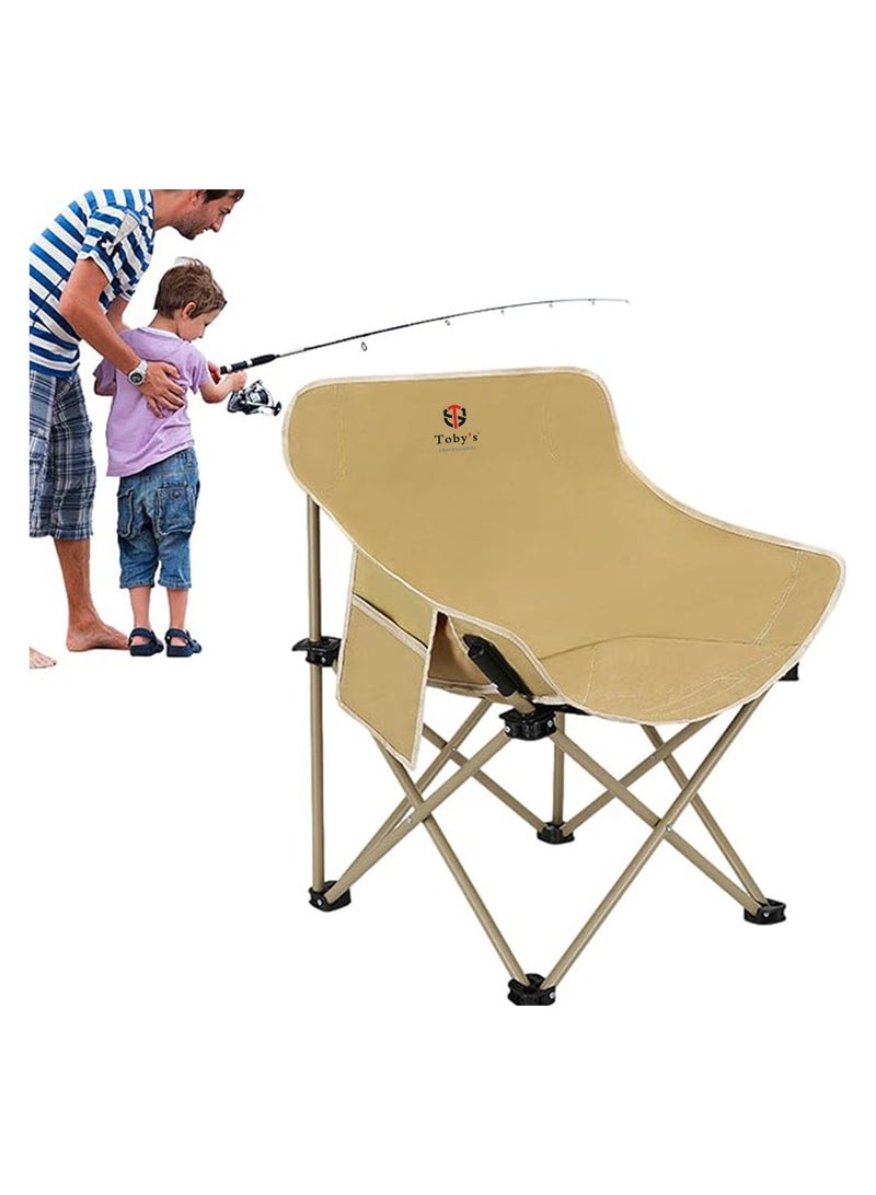 توبيز طاولة توبـي السوداء القابلة للطي من الألمنيوم خفيفة الوزن مع 4 كراسي تخييم مبطنة بظهر مرتفع – ارتفاع قابل للتعديل، دعم قوي، ومجموعة محمولة للأنشطة الخارجية - Image 4