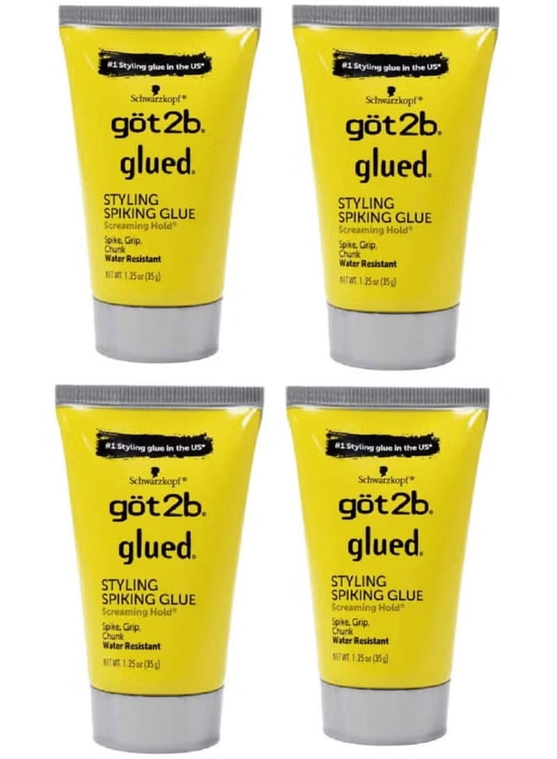 جوت تو بي صمغ جوت 2 بي المقاوم للماء لتصفيف الشعر وعمل قصة السبايكي للجنسين 35 جرام مكون من 4 قطع - Image 1