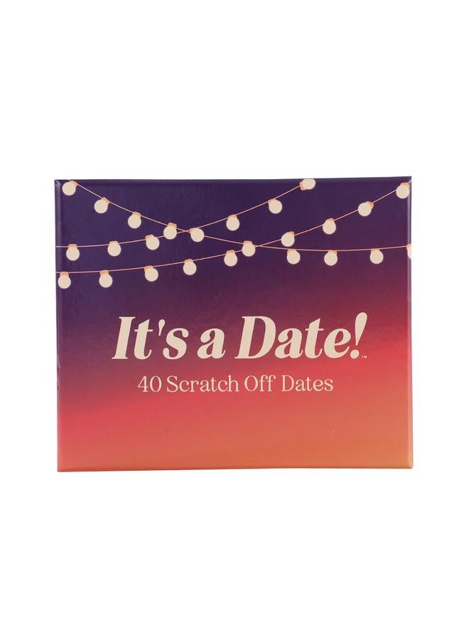 Bluejw It's A Date! Romantic Valentine's Day Gift Dating Couple Scratch Card Board Game Card Game - Image 1