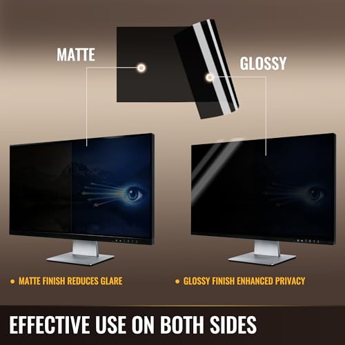 Ceydebne 27 Inch Privacy Screen for Monitor with 16:9 Widescreen Monitor Blue Light Screen Protector - Anti-Glare - Anti-Scratch Protector Film for Data Confidentiality Privacy Shield [2 Pack] - Image 4