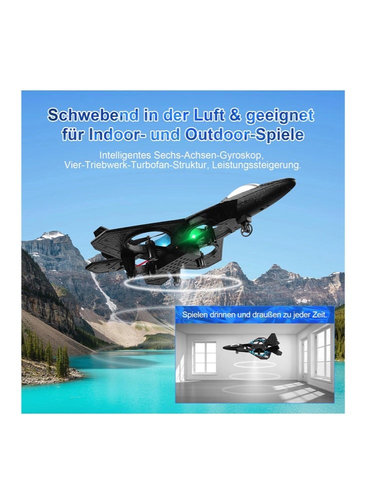 RC Aeroplane L0712 Quadcopter – 2.4 GHz Remote Control Fighter Plane with LED Lights & USB Charging, RTF for Kids & Adults - Image 3