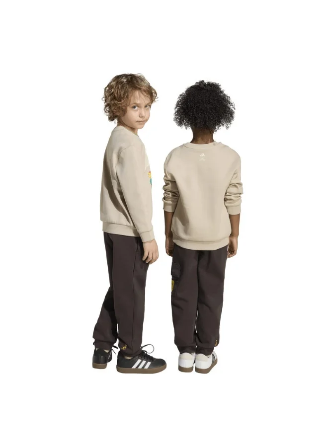 adidas Adidas Lk Sim Jog Beige Youth/Baby Jogger Suits For Kids