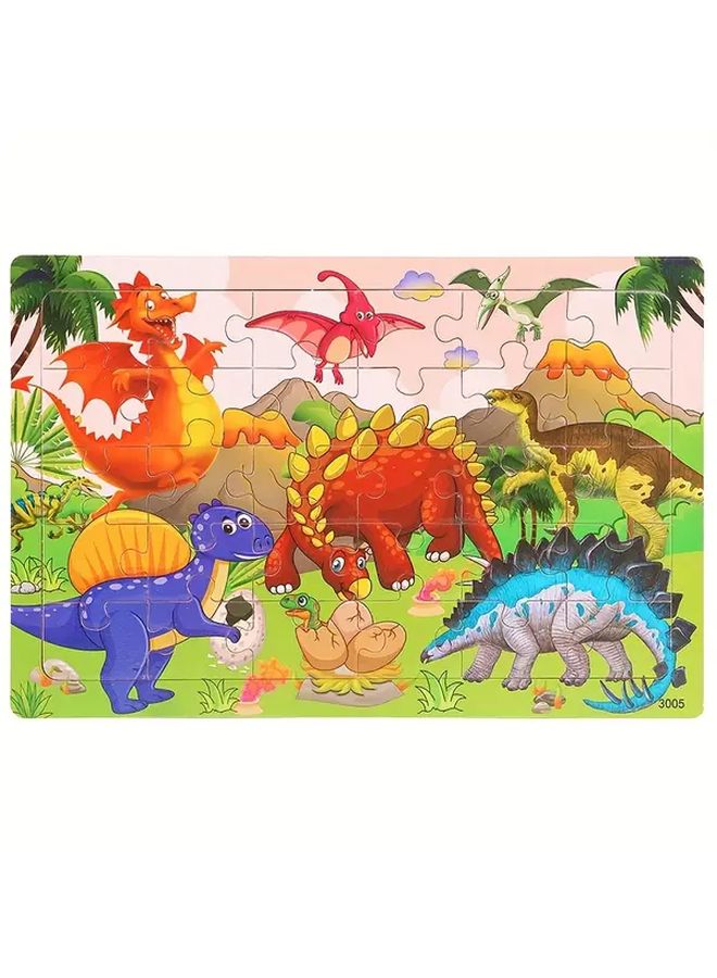 Dinosaur Wooden Puzzles For Kids Educational Toys 30Pcs - Image 1