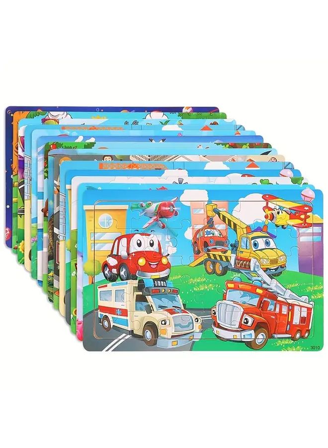 Dinosaur Wooden Puzzles For Kids Educational Toys 30Pcs - Image 2