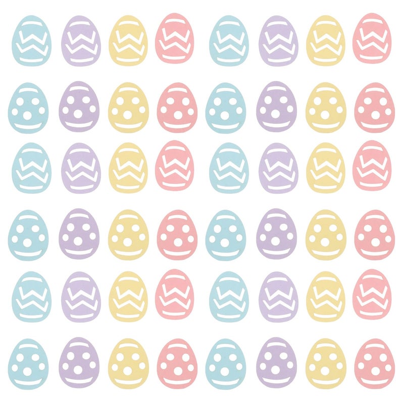 Easter Egg Confetti Paper Shreds 100 Pieces Colorful Shapes for Party Table Decorations - Image 2
