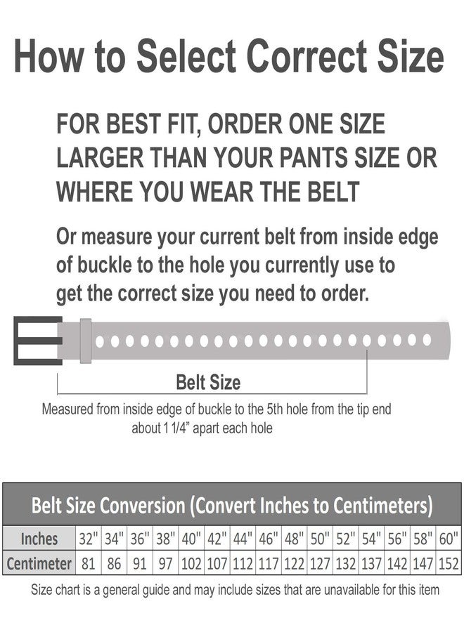 Beltiscool Double Prong Star Studs and Grommets Leather Belt, Brown | 30" - Image 3