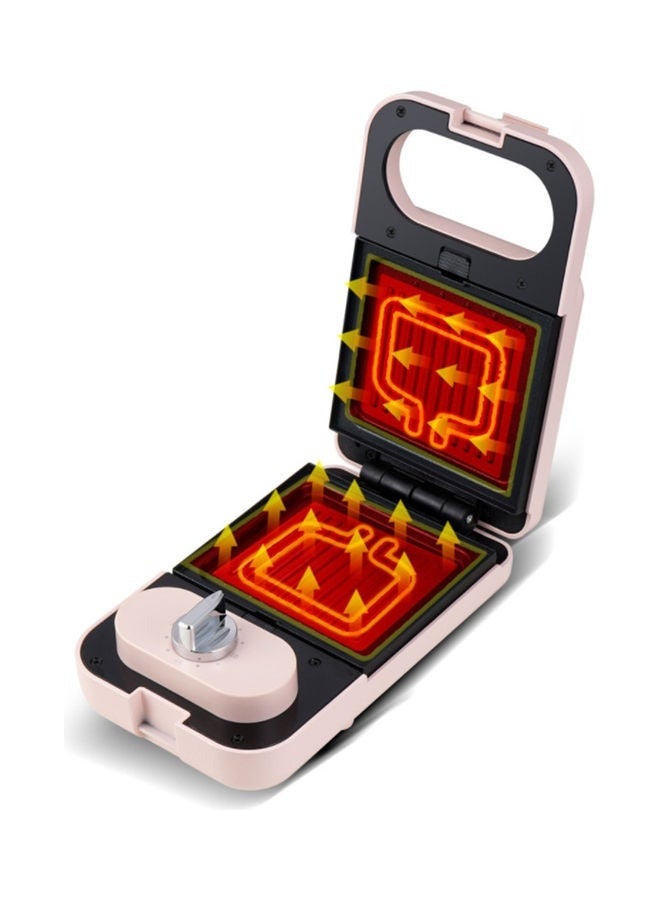 كابتن تيك محمصة صغيرة متعددة الوظائف لصنع الوافل والساندويتشات 650.0 W PSZHkc10 وردي - Image 4