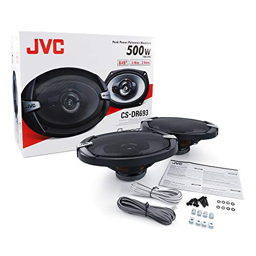 JVC CS-DR693 DRVN Car Speakers - 500 Watts of Power Per Pair, 250 Watts Each, 6 x 9 inch, Full Range, 3 Way, Built tough, Sold in Pairs, Easy Mounting - Image 2