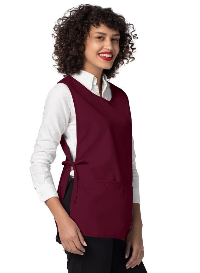 Adar Uniforms Adar Universal Cobbler Apron 3 Pack - Unisex Cobbler Apron - 7023 - Burgundy - R - Image 3