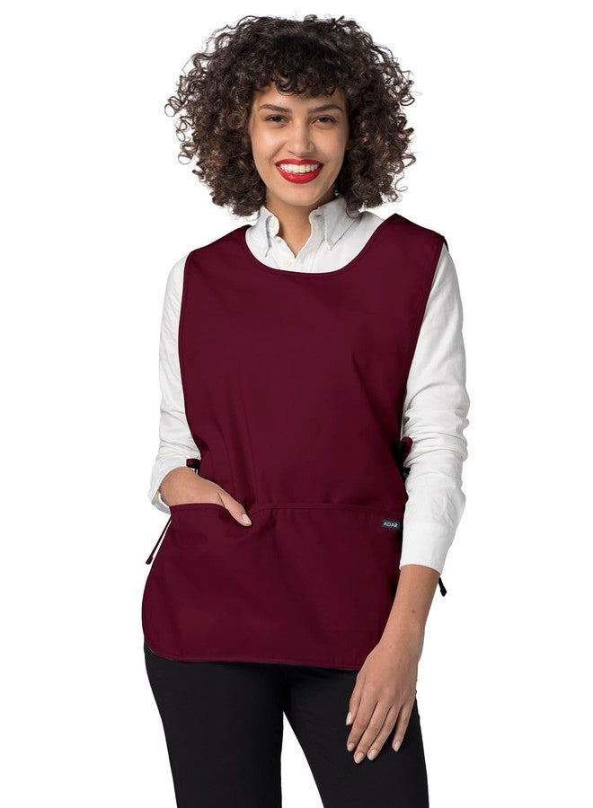 Adar Uniforms Adar Universal Cobbler Apron 3 Pack - Unisex Cobbler Apron - 7023 - Burgundy - R - Image 2