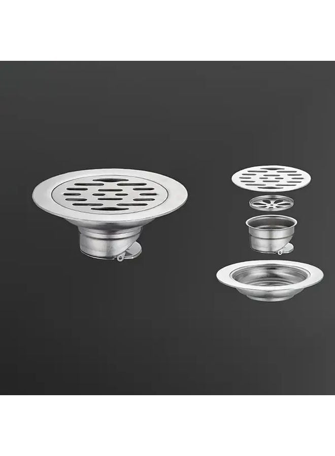 Stainless Steel Bathroom Kitchen Shower Drain Cover Anti Odor Filter Stopper - Image 2