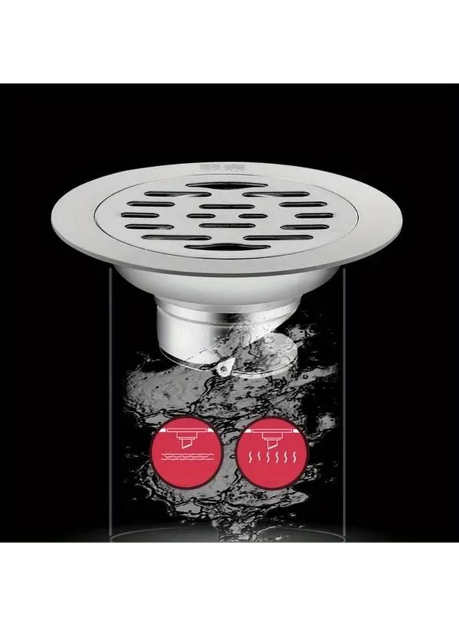 Stainless Steel Bathroom Kitchen Shower Drain Cover Anti Odor Filter Stopper - Image 1