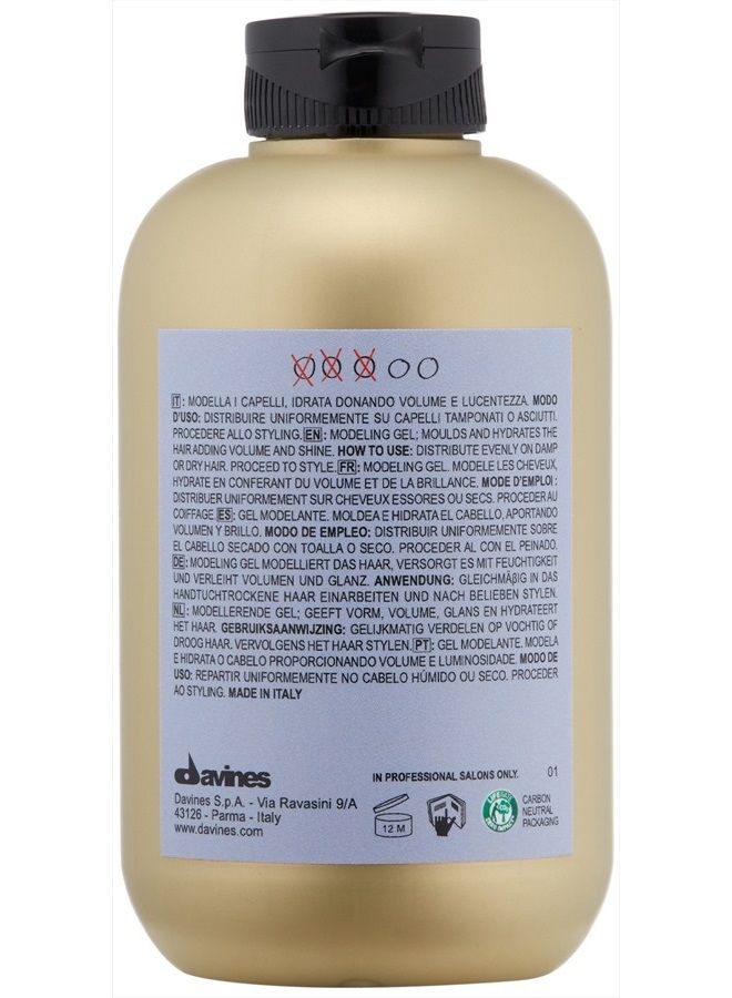 Davines This Is A Medium Hold Modeling Gel, For Structured And Full-Bodied Wet Looks, Protects Against Humidity, 8.45 fl. oz. - Image 2