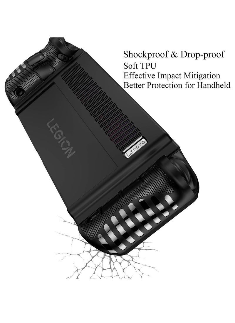 Generic Protective Case Fit for Lenovo Legion Go 8.8", 2023 Release Handheld Game Console, Skin Full Body Soft TPU Drop-Proof Protector Cover Slim Case with Shockproof, Anti-Collision, Non-Slip (Black)  - Image 3