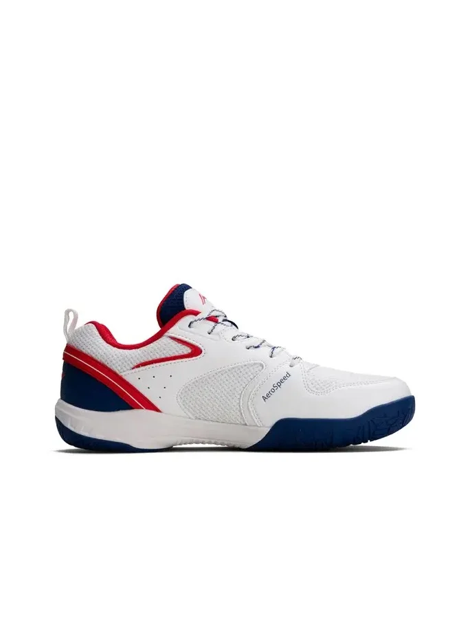 Li-Ning Li-Ning Aero Speed Non Marking Badminton Shoes (White/Red/Navy ; EUR 44)