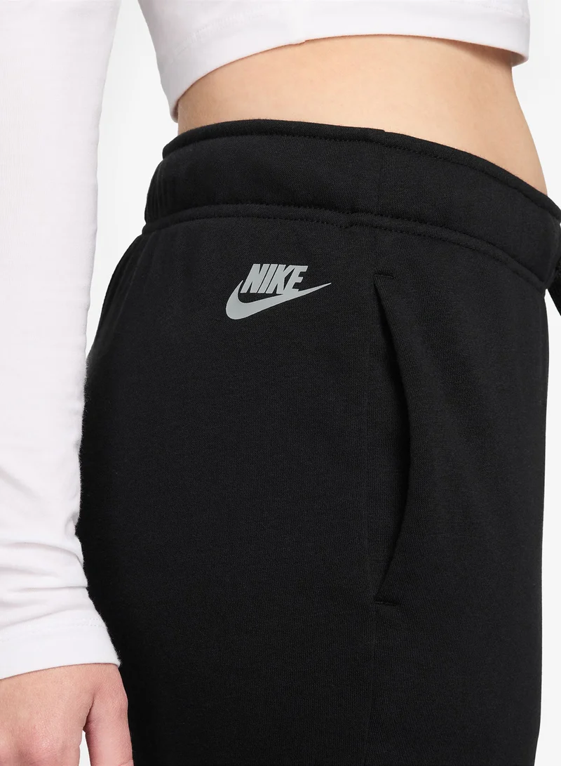 Nike BLACK/(LT SMOKE GREY) Nsw Club Fleece Standard Graphic Sweatpants for Women | Best Price UAE