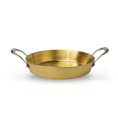 NUTRION Brass Kadhai 1.4L with Insulated Heat-Resistant Handle | 100% Pure Bronze Tin Coated Traditional Kerala Bronze, Kadai for Cooking, Chemical-Free - Image 3