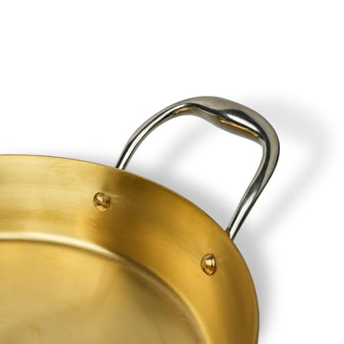 NUTRION Brass Kadhai 1.4L with Insulated Heat-Resistant Handle | 100% Pure Bronze Tin Coated Traditional Kerala Bronze, Kadai for Cooking, Chemical-Free - Image 5