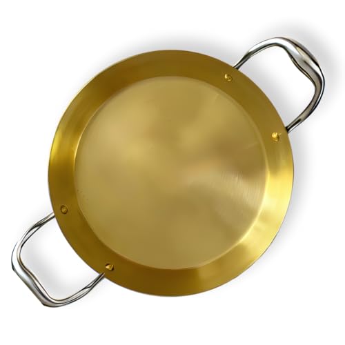 NUTRION Brass Kadhai 1.4L with Insulated Heat-Resistant Handle | 100% Pure Bronze Tin Coated Traditional Kerala Bronze, Kadai for Cooking, Chemical-Free - Image 2