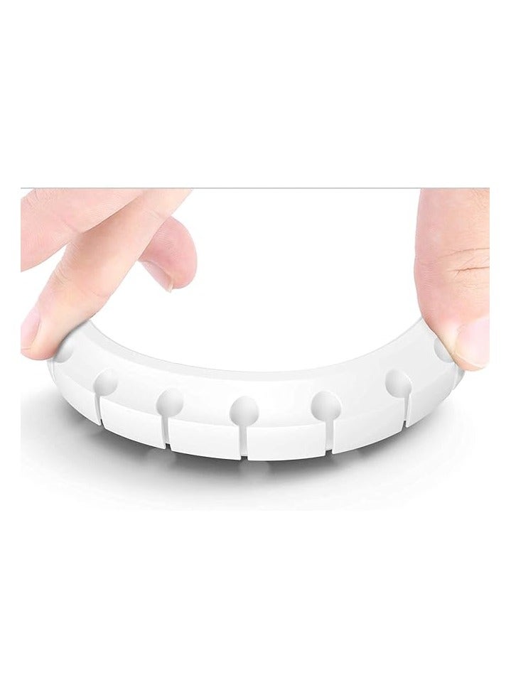 Andafeict Cable Management Clips for Power Cord USB Cable, TV Cable, PC, Home and Office, Desktop Cable (3, 5 or 7 holes) - 3 Pcs -White - Image 3