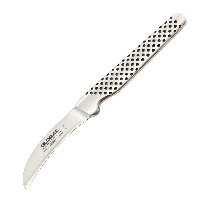 Global 2 1/4 inch Curved Peeling Knife - Lightweight Japanese Stainless Steel, Razor-Sharp Edge, Made in Japan, GSF-17 - Image 5