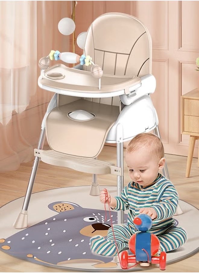 Baby High Chair 2 in 1 Feeding Table with Double Tray and Wheels Easy to Wash Foldable Chair - pzsku/ZB492D7DA535916905C54Z/45/_/1733907208/30ecbb2c-d4e9-4fe0-8d1a-2bd21e0b1c6c