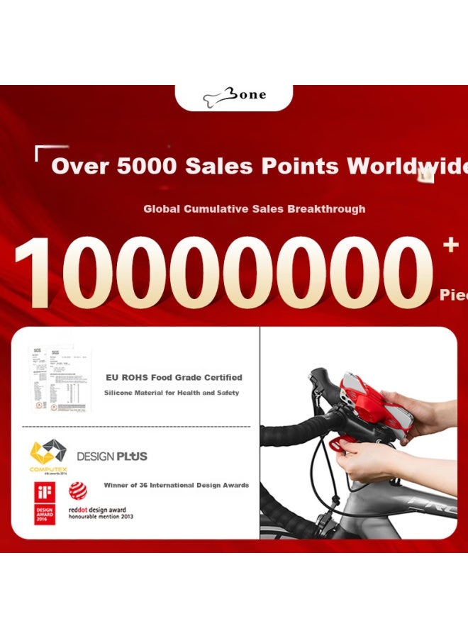 BONE Bicycle Phone Holder Mountain Road Bike Riding Navigation Bracket Shock Absorption Ultra-Light Handlebar Quick Release Installation Fixation - Image 2