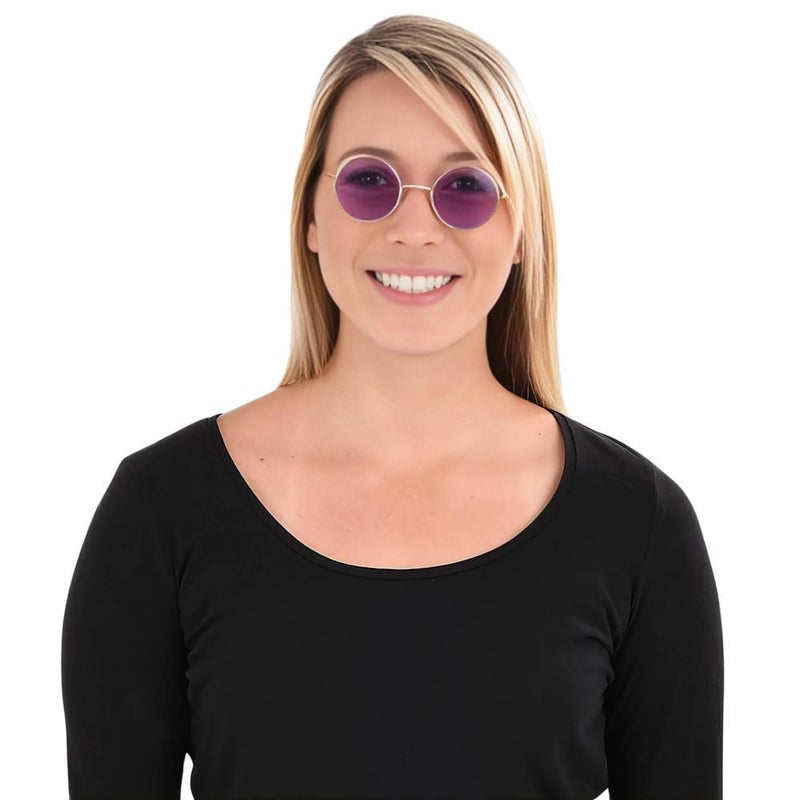 Rhode Island Novelty Round Colored Lens Sunglasses, One per Order, No Color Choice - Image 2