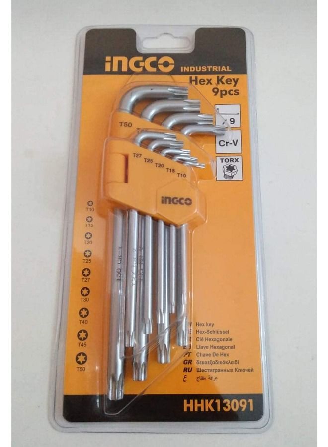 Hex Key Torx 9 Pieces From T10 To T50