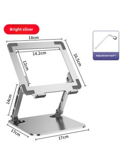 Tablet Stand Desktop Game For Ipad Special Carbon Steel Support Frame Learning Painting 11-inch Hollow Wholesale-Color:V10 Basic Model [silver]-stable/dual Axis/adjustable