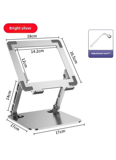 Tablet Stand Desktop Game For Ipad Special Carbon Steel Support Frame Learning Painting 11-inch Hollow Wholesale-Color:V10 Basic Model [silver]-stable/dual Axis/adjustable