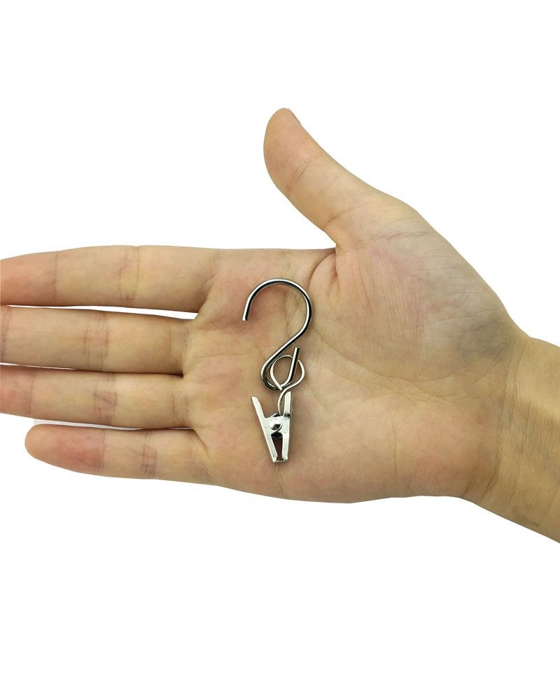 Mydio 50 Pack Stainless Steel Curtain Clip String Party Light and Outdoor Activities Wire-Party Supplies - Image 3