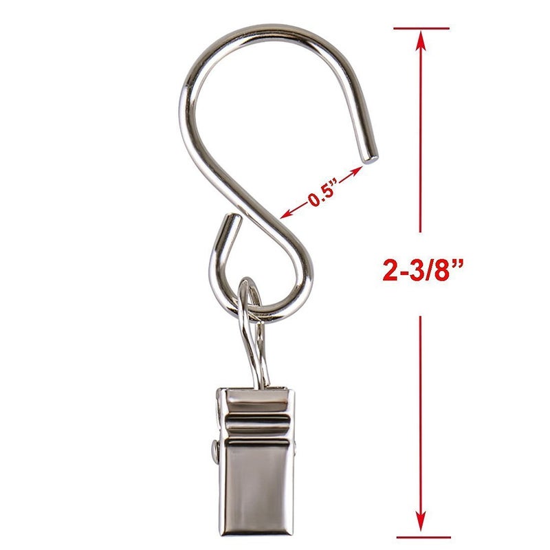 Mydio 50 Pack Stainless Steel Curtain Clip String Party Light and Outdoor Activities Wire-Party Supplies - Image 4