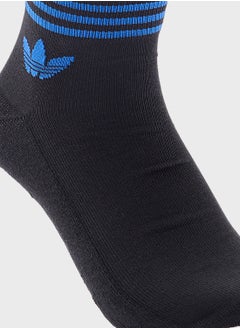 adidas Originals 3 Pack Trefoil Ankle Socks  - Image 5