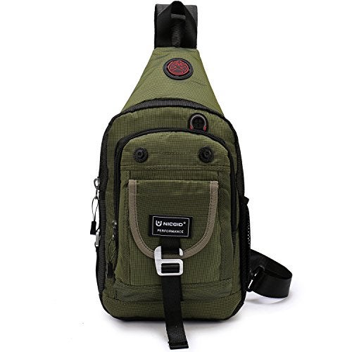 NICGID Sling Bag Chest Shoulder Backpack Crossbody Bags for Tablet Laptop Outdoor Hiking Men Women - Image 1