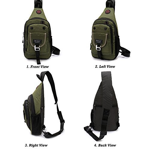 NICGID Sling Bag Chest Shoulder Backpack Crossbody Bags for Tablet Laptop Outdoor Hiking Men Women - Image 2