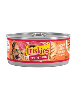 nestle purina friskies prime fillet cat wet food chicken & tuna 5.5oz pack of 6