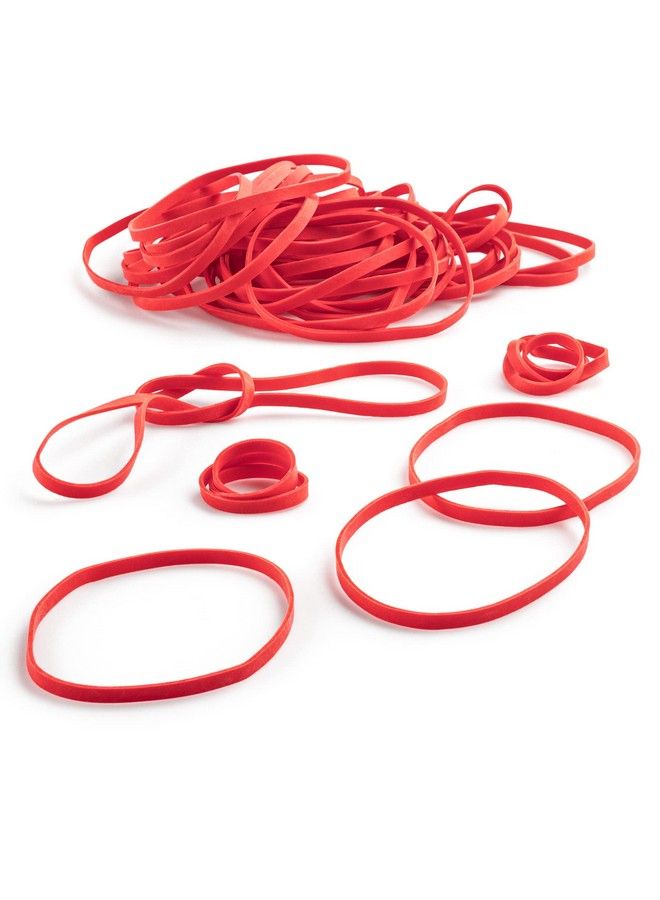 PlasticMill Rubber Bands 33 Size Red Rubberbands 100 Count. - Image 1