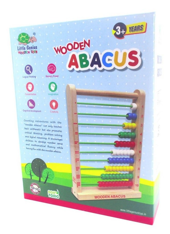 Little Genius Little Genius Wooden Abacus, 3 Years & Above, Preschool Toys (1 Pieces)  - Image 3