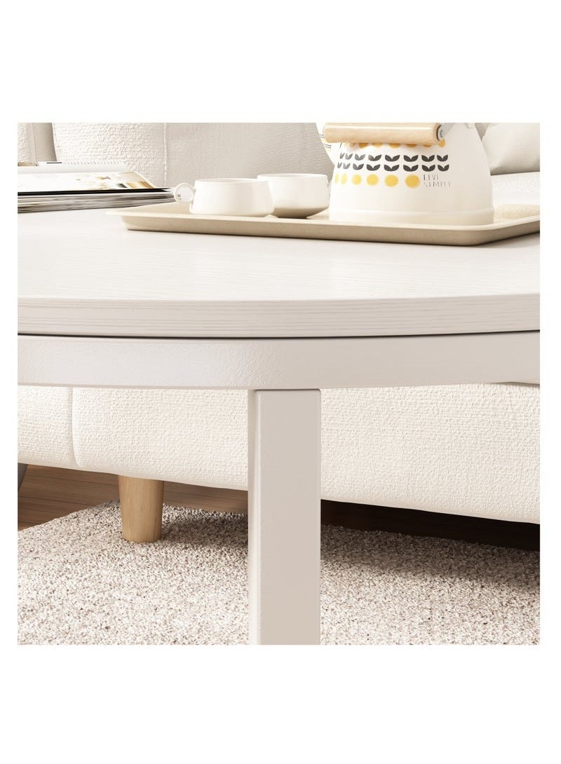 JOGAMS Round Nesting Coffee Table, Modern Decorative Coffee Center Table Set of 2, Sintered Stone Coffee Table for Living Room with Sturdy Metal Frame  - Image 4