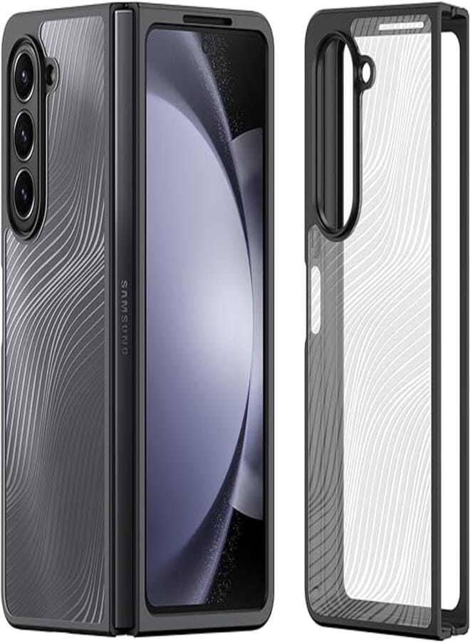 DUX DUCIS for Samsung Galaxy Z Fold 5 Case, Anti-Yellowing Clear [Hard PC Back & Soft TPU Bumper] Shockproof Protective Phone Case Cover for Samsung Z Fold 5