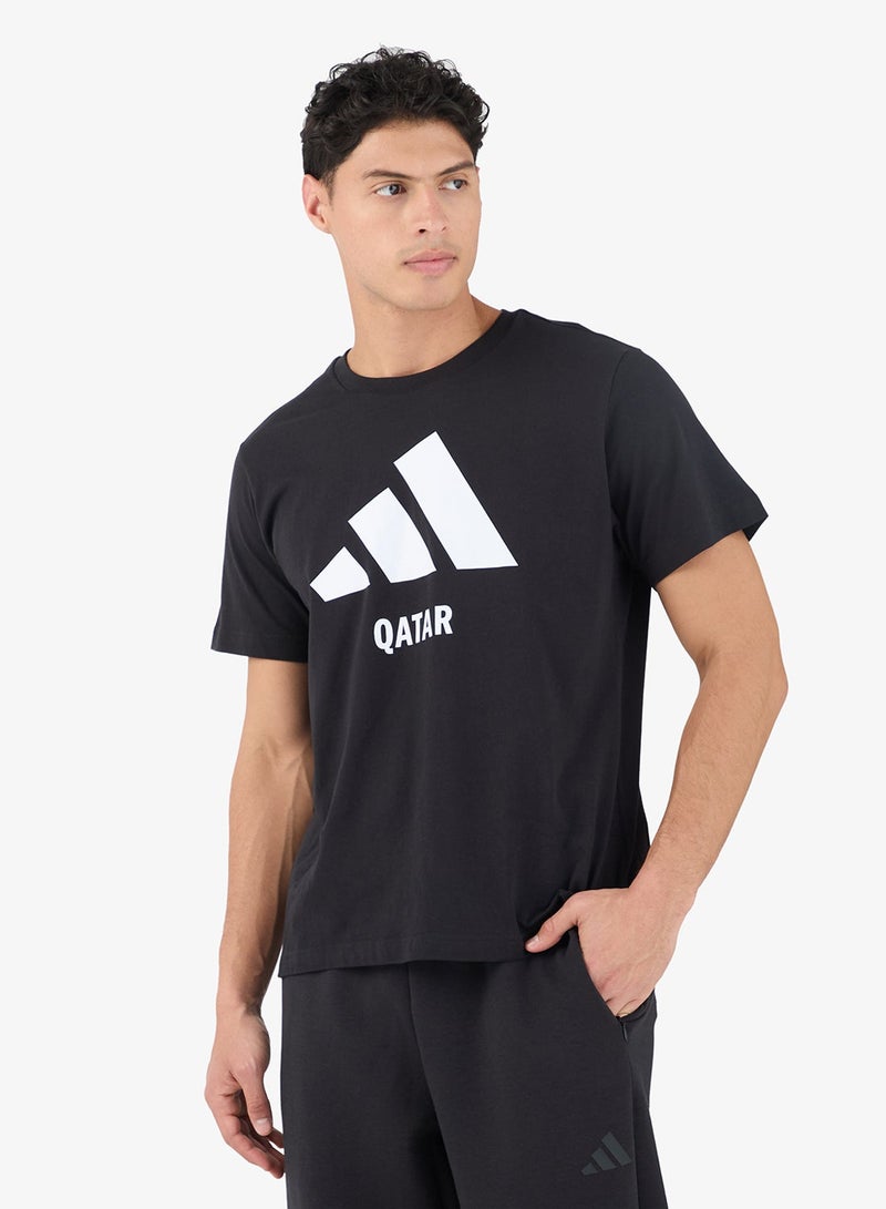 Adidas Qatar Logo T-Shirt - Image 1