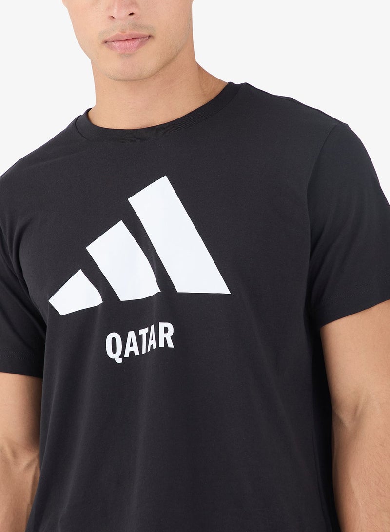 Adidas Qatar Logo T-Shirt - Image 3