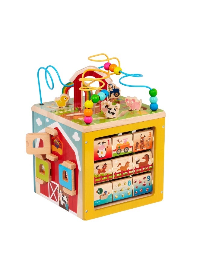 Battat - Barnyard Wooden Farm Activity Center - BT1818 - Image 1