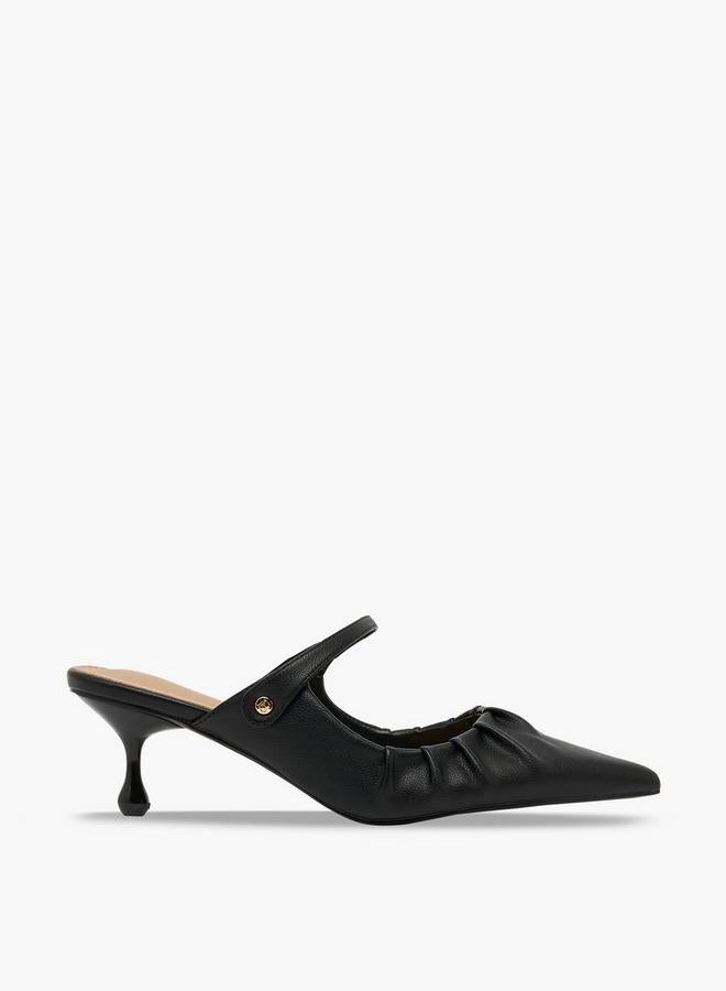 Flora Bella By Shoexpress Women Pleated Pointed Toe Shoes - Image 1