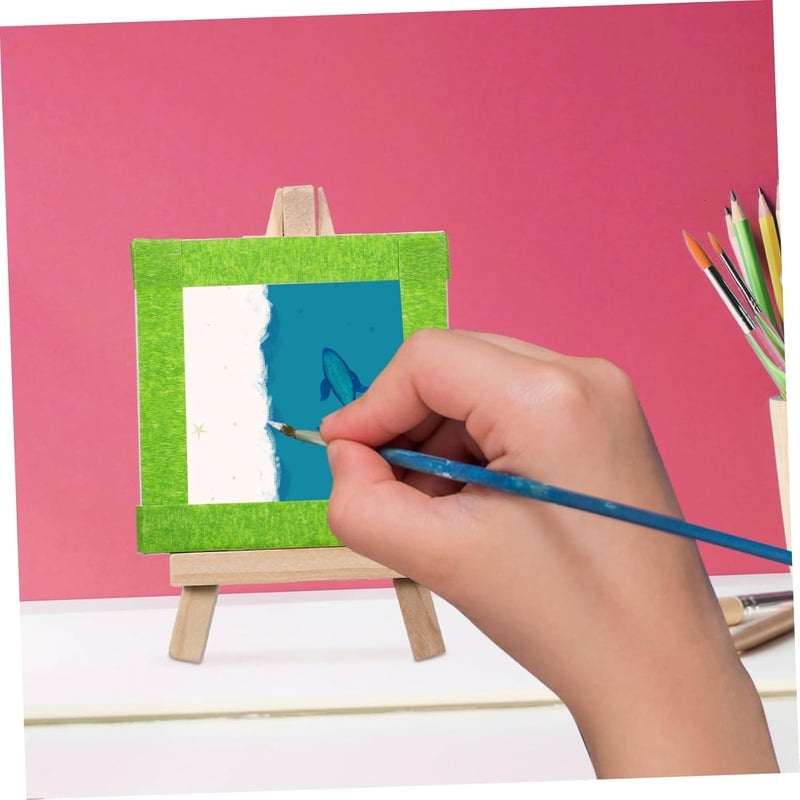 5 Rolls Wide Green Washi Tape For Painting Scrapbooking DIY Decorative Adhesive - Image 4