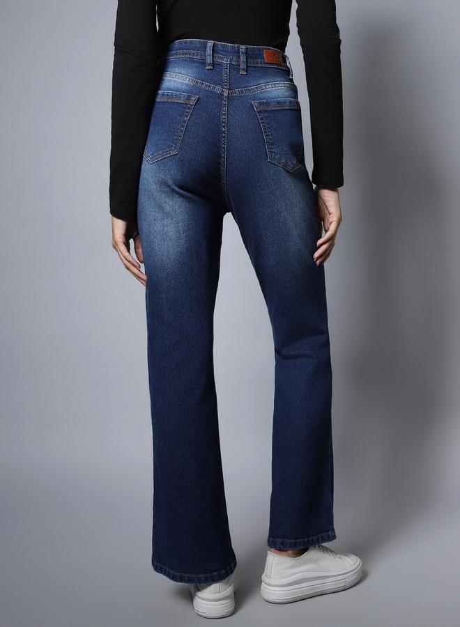 HIGH STAR Mid Wash Bootcut Jeans - Image 3