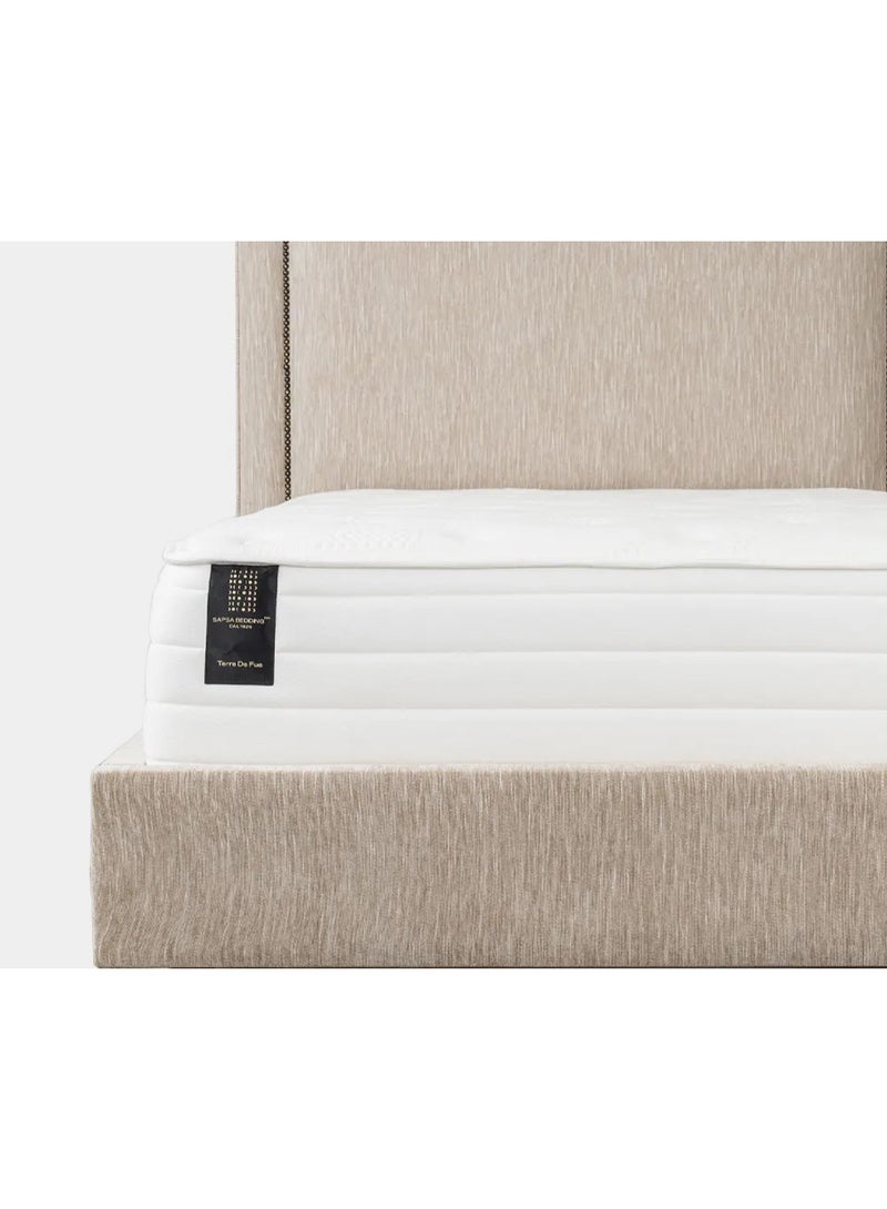 SAPSA BEDDING Terre De Fue Mattress Cooling Gel Memory Foam Plush Comfort Natural White - Image 1