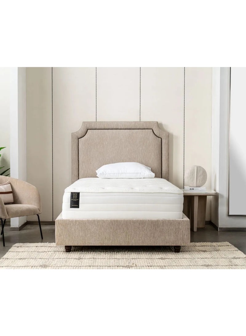 SAPSA BEDDING Terre De Fue Mattress Cooling Gel Memory Foam Plush Comfort Natural White - Image 2